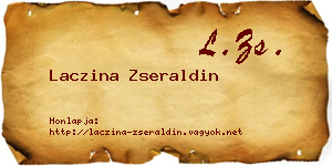 Laczina Zseraldin névjegykártya